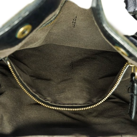 Auth Fendi Hand Bag Leather Black #25155F84 - Picture 9 of 13